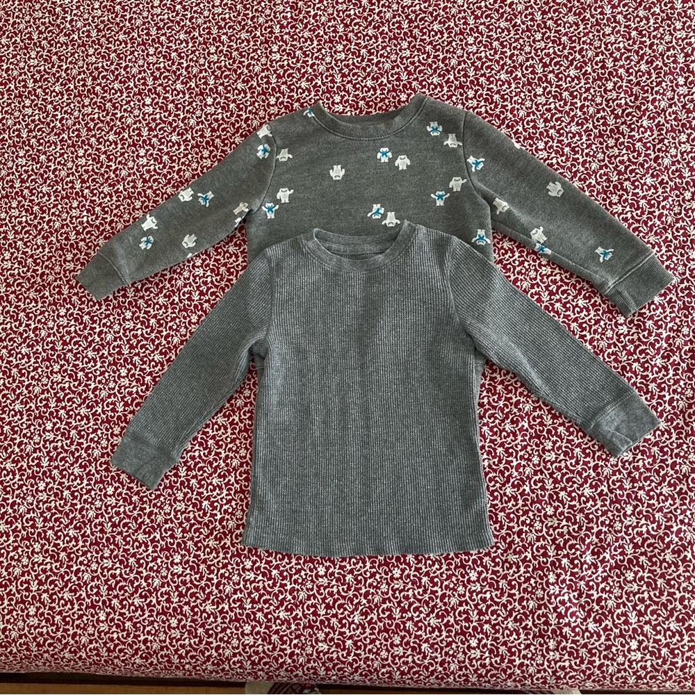 Cat & Jack Boys 3T Sweatshirt & Thermal Top